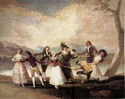 Francisco Goya La Gallina Ciega Spain oil painting artist
